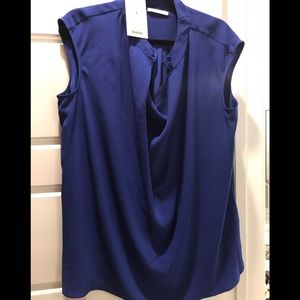 MM LaFleur Cristeta 2.0 Blouse in Klein Blue